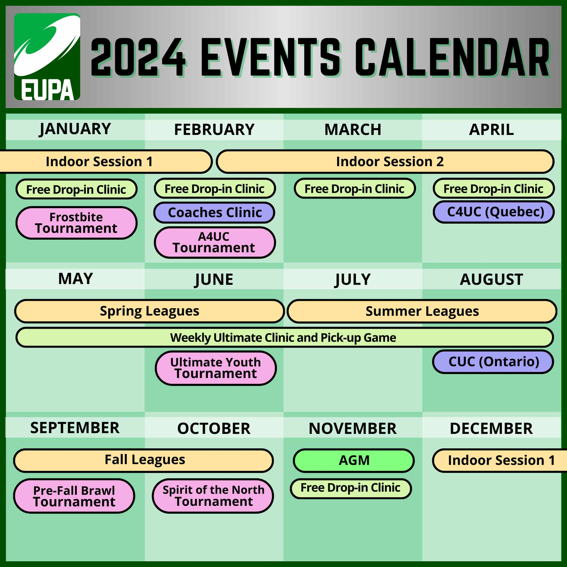 EUPA Event Calendar